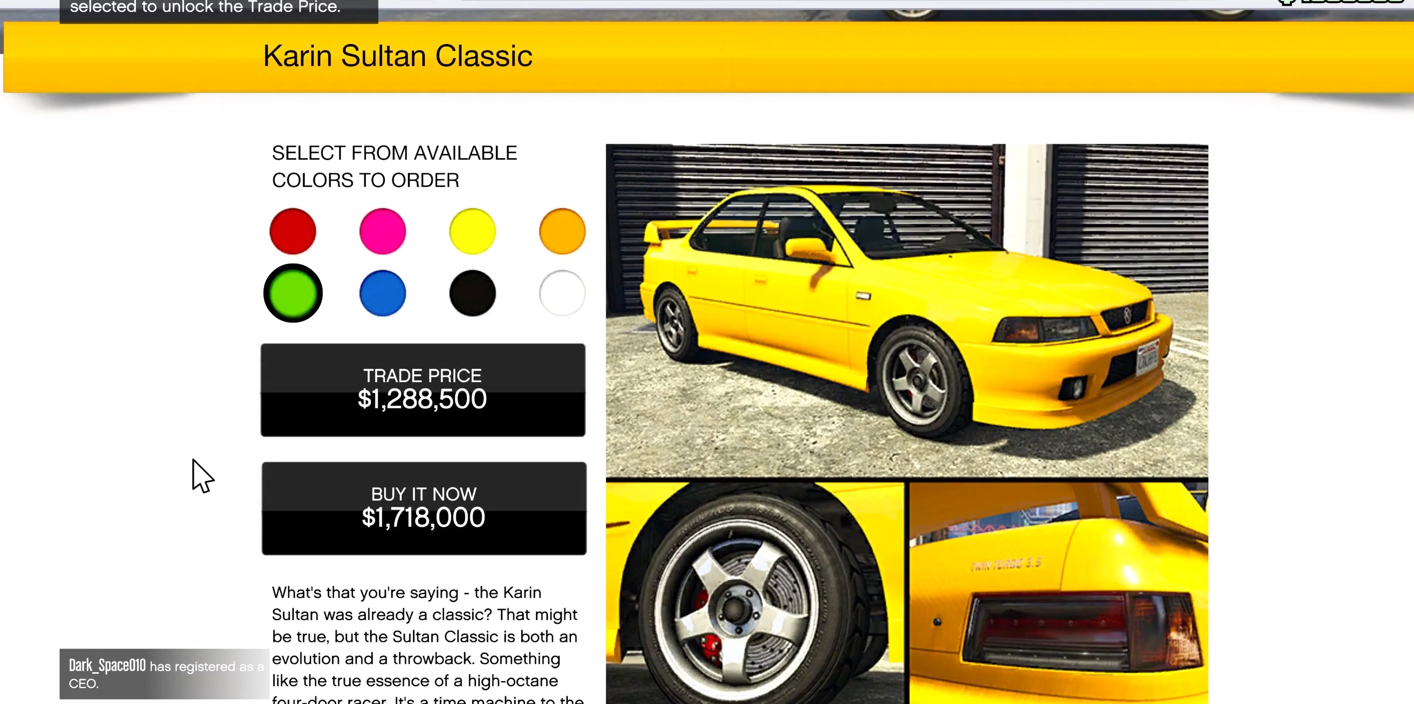 Sultan RS Classic gta